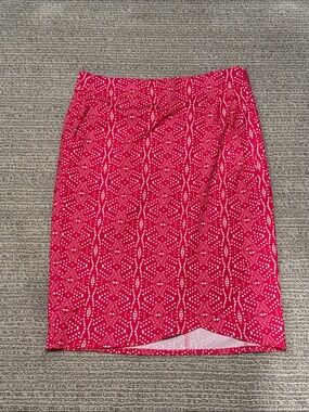 RipSkirt Velcro Closure Pink Patterned Wrap Skirt - Length at Knees